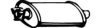 FONOS 612358 Front Silencer